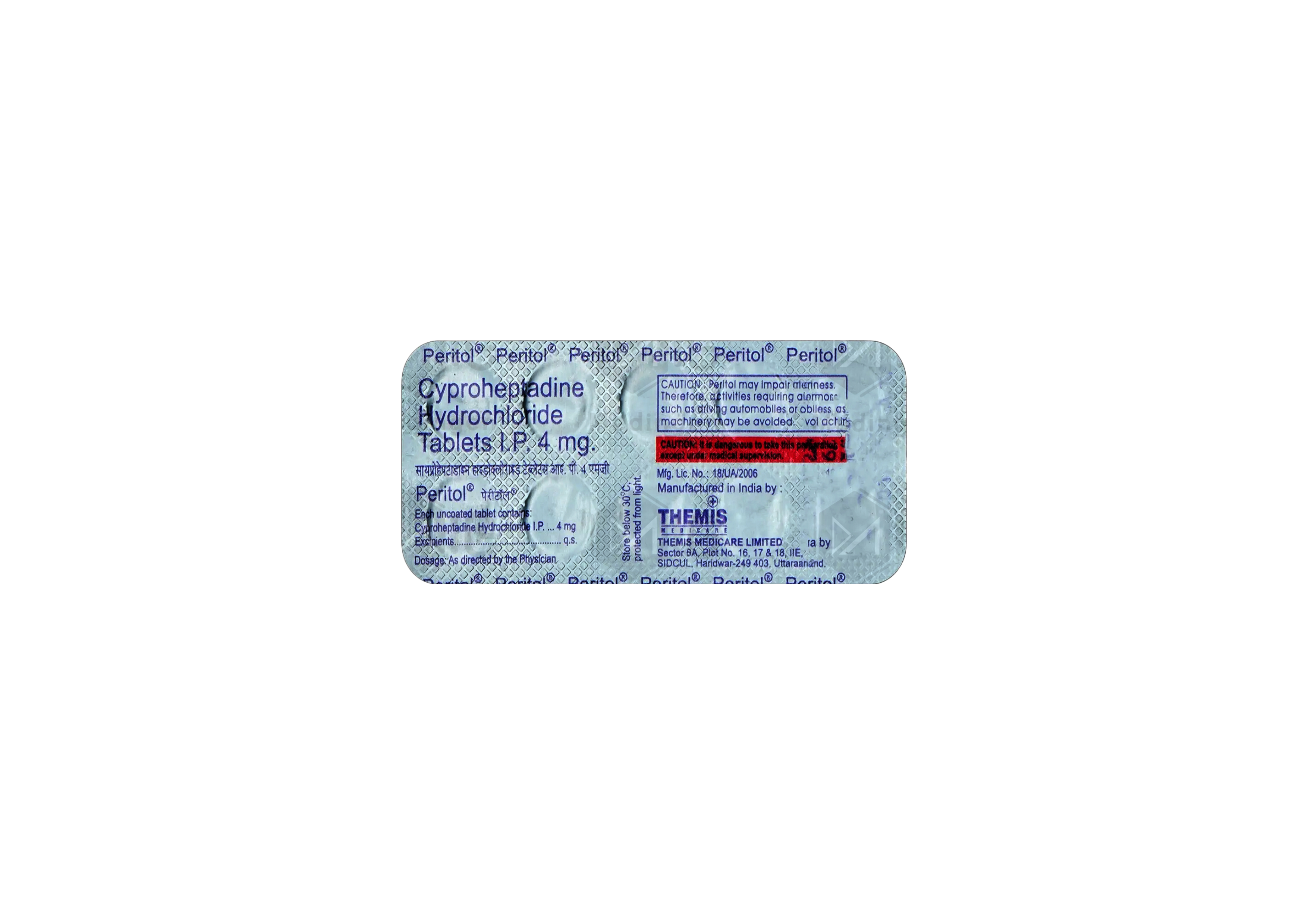 PERITOL 4MG